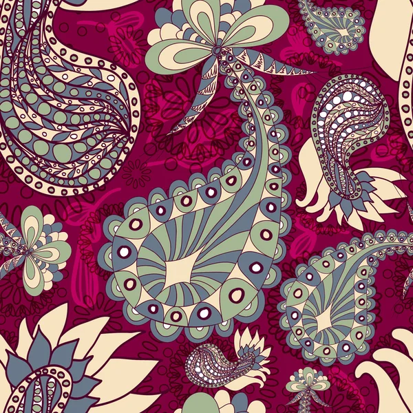 Patrón paisley sin costuras — Archivo Imágenes Vectoriales