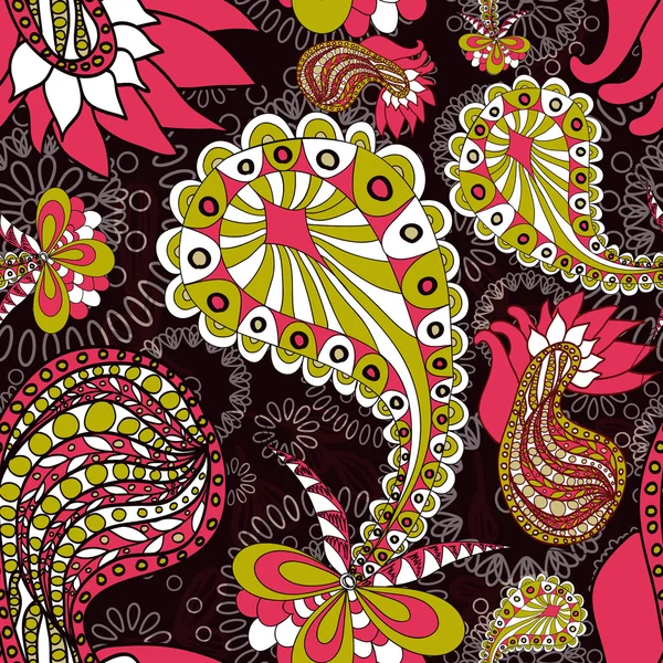 Modello paisley senza cuciture — Vettoriale Stock