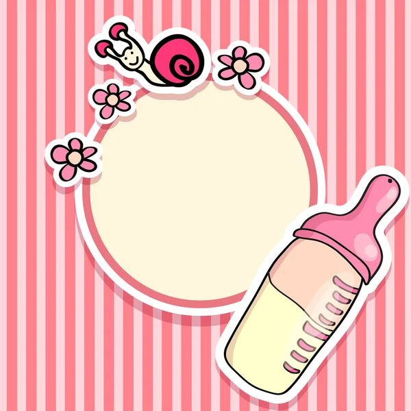 Baby douche kaart — Stockvector