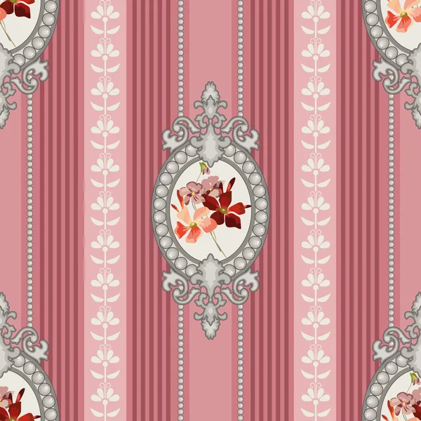 Fundo floral sem costura — Vetor de Stock