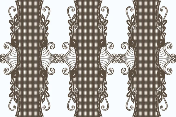 Pattern with lace — Stock Vector