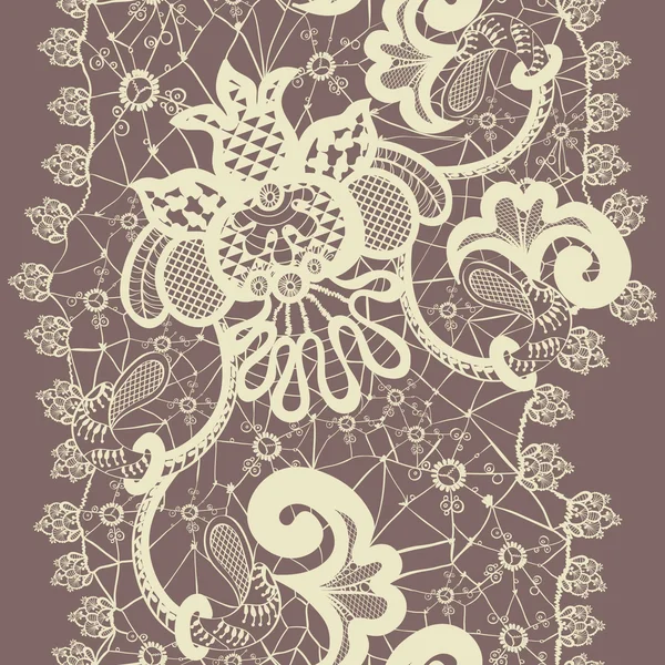 Pattern with lace — Stock Vector