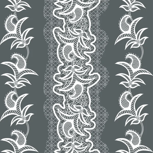 Pattern with lace — Stock Vector