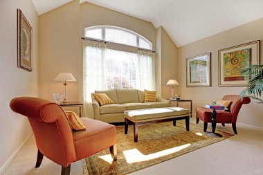 zarif mobilyalar ile güzel klasik salon.
