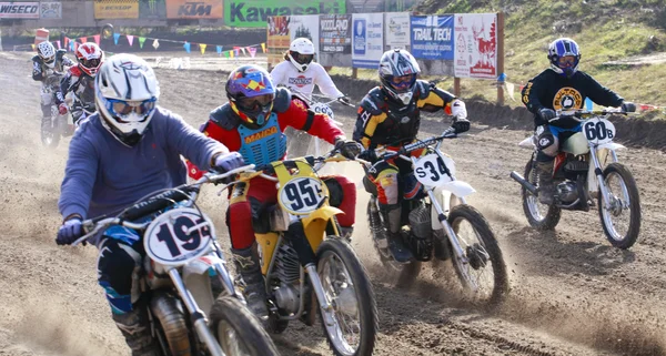 Carrera de motociclismo vintage deporte . —  Fotos de Stock