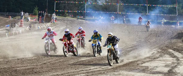 Sport corrida de motociclismo vintage . — Fotografia de Stock