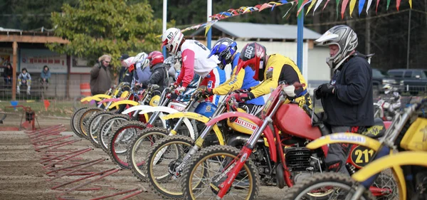 Sport vintage motocycle race. — Stockfoto