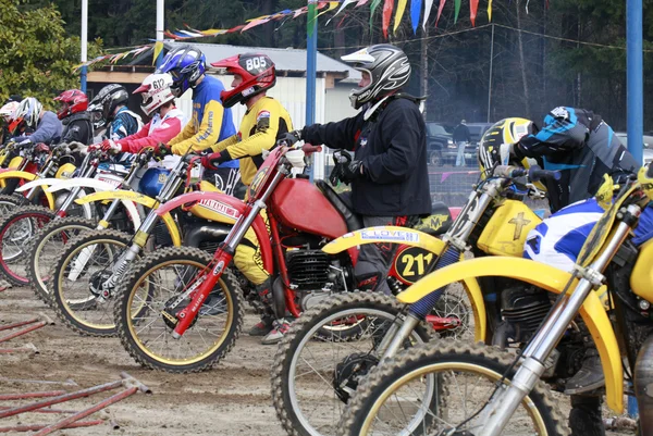 Sport corrida de motociclismo vintage . — Fotografia de Stock