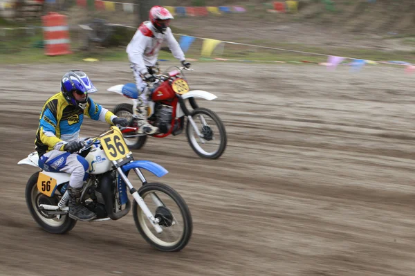 Carrera de motociclismo vintage deporte . —  Fotos de Stock