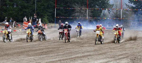 Carrera de motociclismo vintage deporte . — Foto de Stock