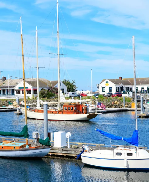 Port Townsend, WA. Marina del centro con barcos y edificios históricos . —  Fotos de Stock