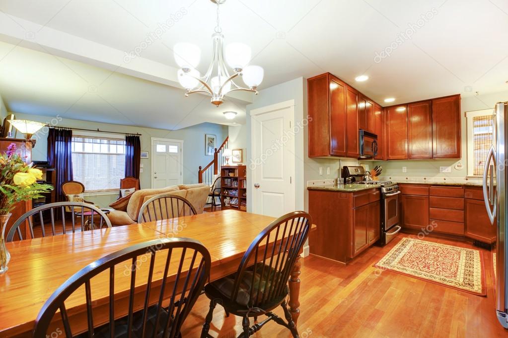 Great Idea For An Open Plan Of Kitchen Dining And Living