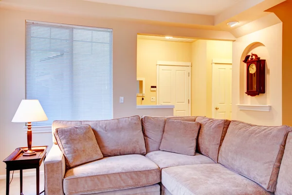 Bright hallway and living room Stock Photo