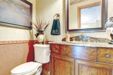 antika lavabo dolabı banyo