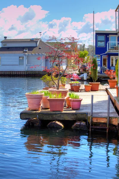 View of the boat house dock — Stock Photo, Image