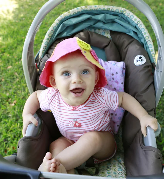 Adorable smiling baby girl — Stock Photo, Image