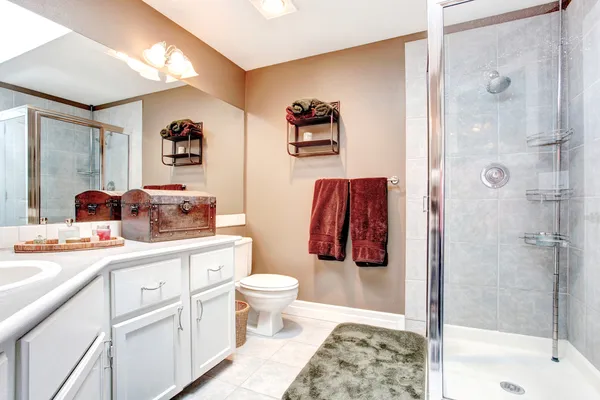 Ванная комната с антикварным декором — стоковое фото