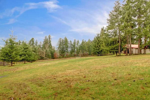 Fattoria di cavalli paesaggio rurale — Foto Stock