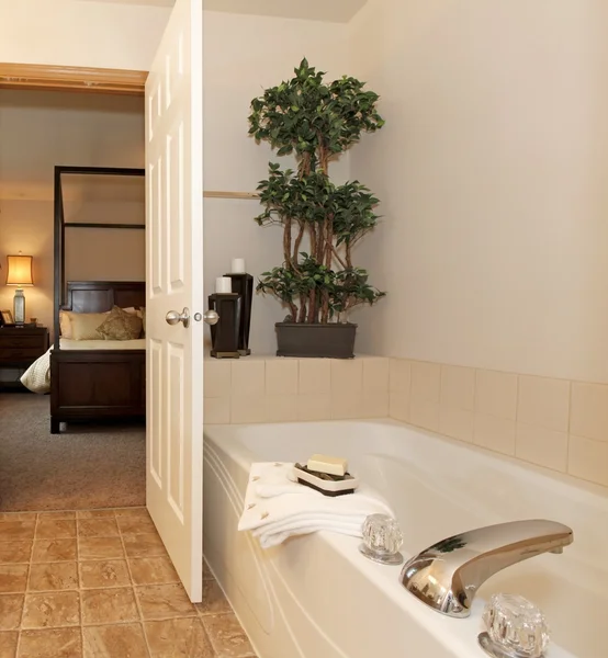 Syn på de badrum badkaret. — Stockfoto