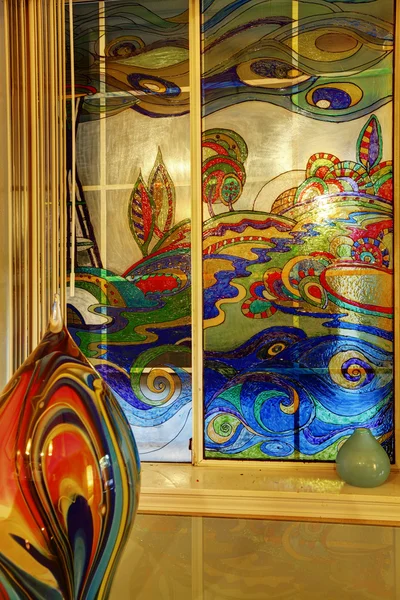 Stock image Colorful painted window. 