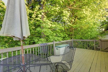 eski demir veranda masa seti.