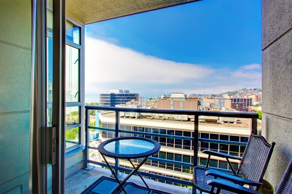 Seattle apartment balcony. — Stock Photo, Image