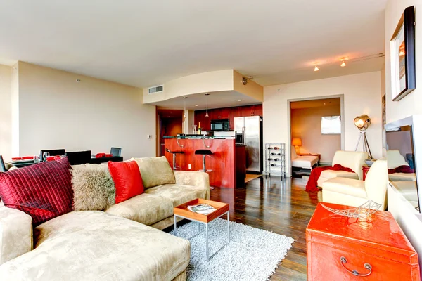 Modern apartment interior. — Stock Photo, Image
