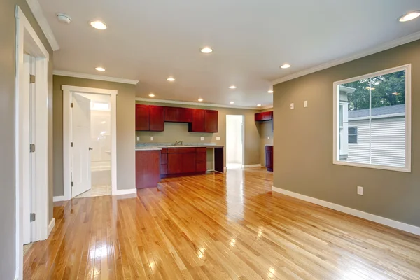 NEwly remodeled kitchen and living room. — Stock Photo, Image