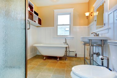 pençe ayak küvet ile banyo