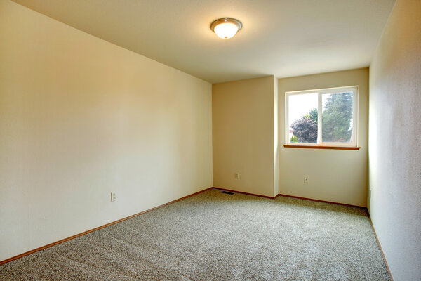 Simple empty room with window