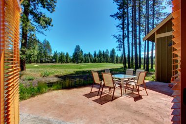 Yatak odası güzel manzara