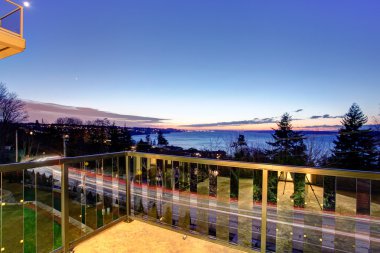 grev güverteden güzel panoramik manzarası. 