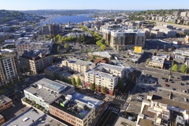Seattle centrum, panoramisch uitzicht