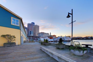 Seattle waterfront yakınındaki akvaryum