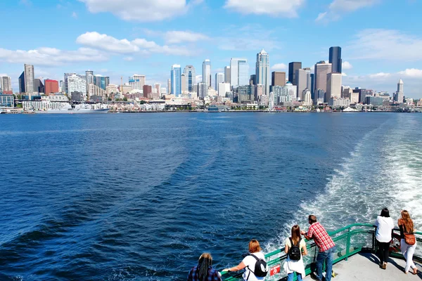Downtown view from ferry. Seattle, WA — Stock Photo, Image