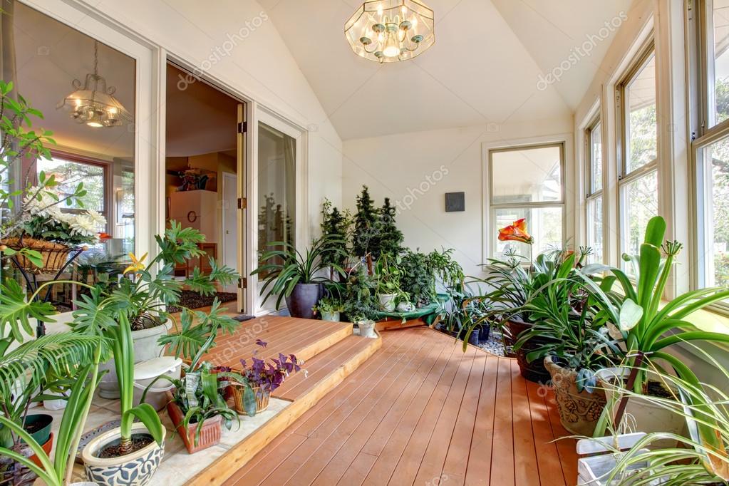 intérieur de la maison à effet de serre — Photographie iriana88w ... intérieur de la maison à effet de serre — Photographie iriana88w ...