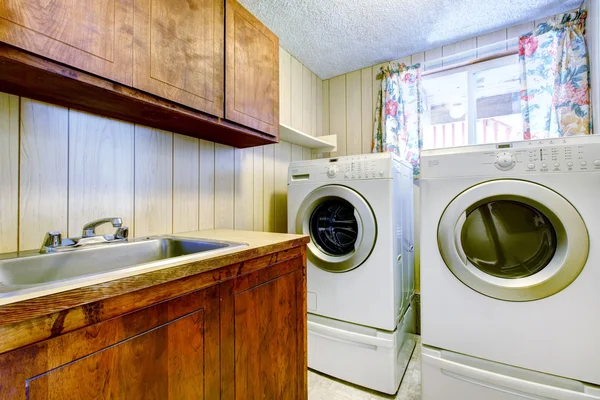 Small laundry room interior — Stock Photo, Image