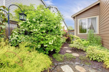 evin dış manzara ile