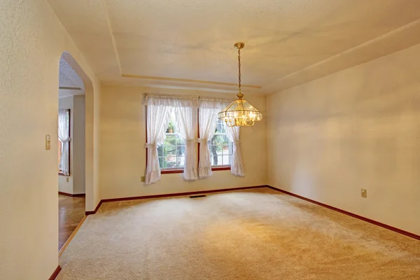 Empty living room in soft ivory — Stock Photo, Image