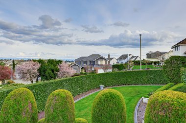 ön bahçesinde çevre düzenlemesi için fikir