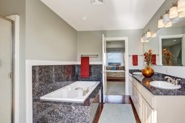 modern banyo iç yatak odası