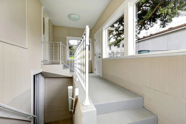 Hallway to basement with stairs — Stock Photo, Image