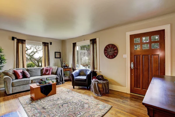 Living room interior in american house — Stock Photo, Image