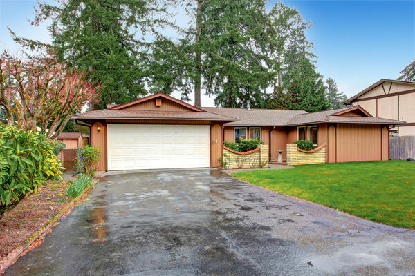 House exterior. Entrance porch view