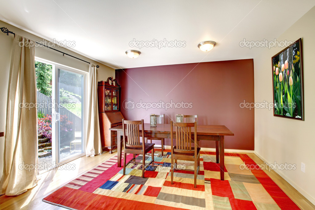 Interni di contrasto parete sala da pranzo — foto stock © iriana88w ... Parete sala