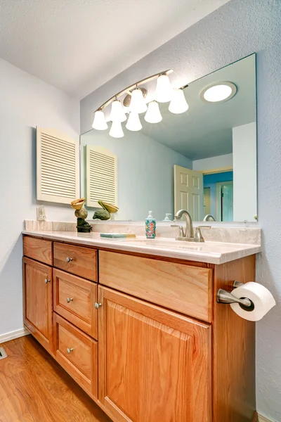 浴室柜洗手盆 — 图库照片