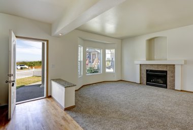 boş evde oturma odası iç