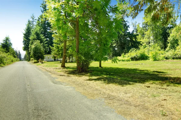 Countryside landscape and driveway — Stock Photo, Image