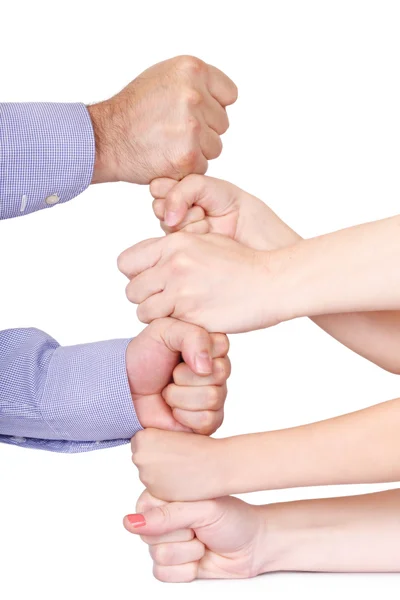 Manos familiares — Foto de Stock