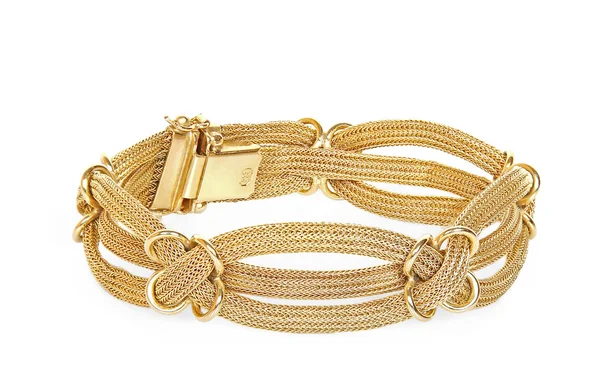 Bracciale in oro — Foto Stock